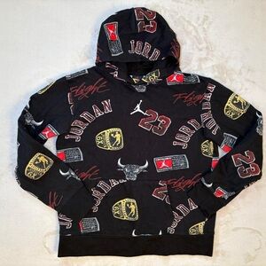 Nike Air Jordan Black Graphic Hoodie